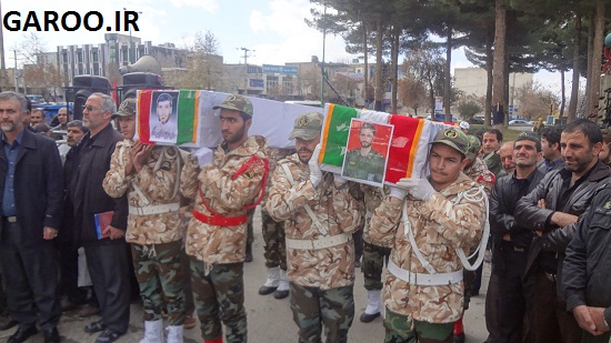 تشييع پيکر جانباز پاسدار در نهاوند  تشييع پيکر جانباز پاسدار در نهاوند