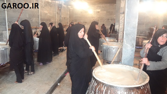 پخت بزرگترین سمنوی نذری کشور در شهرستان نهاوند + تصاویر