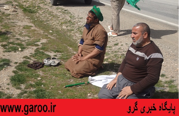  ورود کاروان پیاده زائران عراقی مشهد مقدس به شهرستان نهاوند + تصاویر