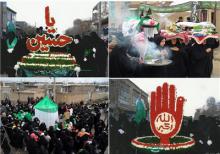 مراسم "چهل منبر" و "شال اندازی" از رسوم دیرینه مردم نهاوند در محرم