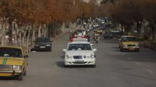 رژه موتوری بسیجیان شهرستان نهاوند برگزار شد + تصاویر