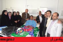 خبرنگاران نهاوند از همکار رسانه ای خود عیادت کردند+ عکس